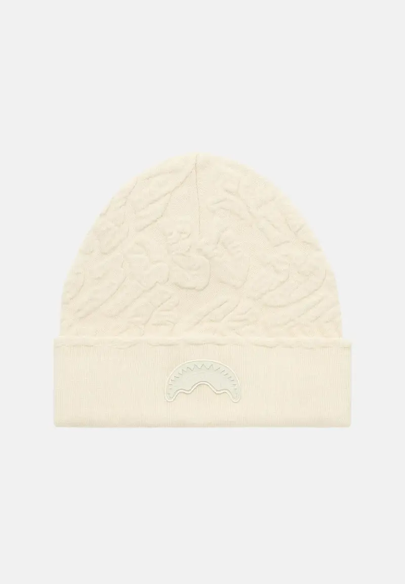 Berretto 3D KNIT panna per uomo e donna