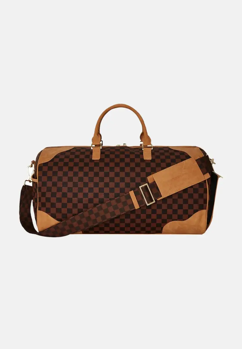 Borsone Hennyville marrone per uomo e donna miniatura 3