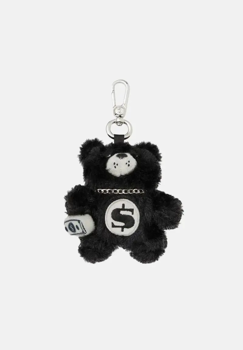 Ciondolo FUR CRAY BLACK BEAR KEYCHAIN nero da donna