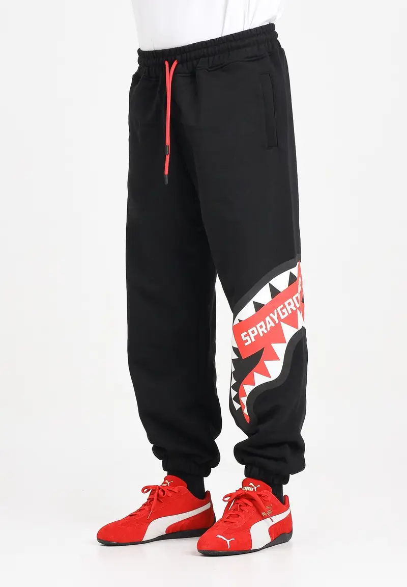 Pantalone sportivo Smash Logo nero da uomo