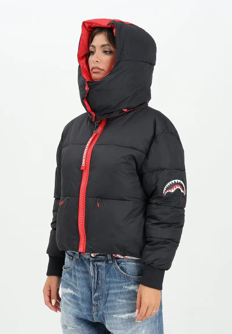 Piumino CROP DOWN JACKET nero da donna