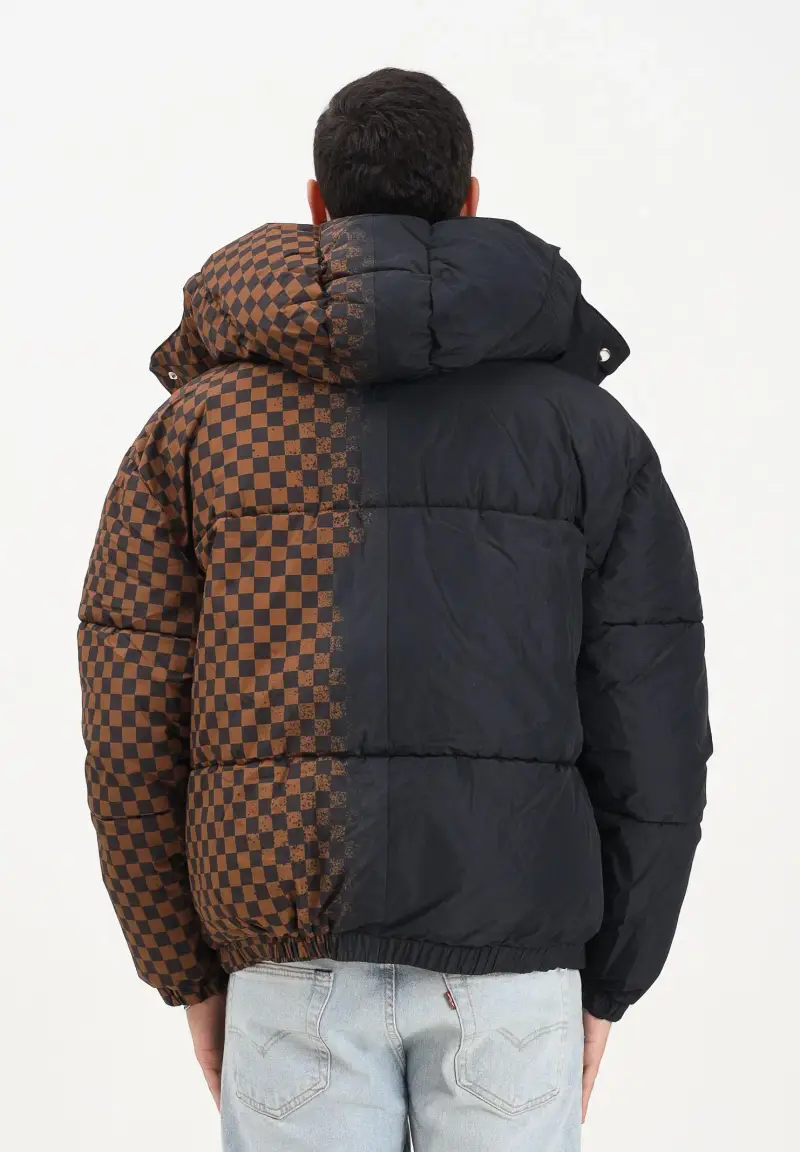 Piumino GREY CHECK DOWN nero e marrone per uomo e donna miniatura 3