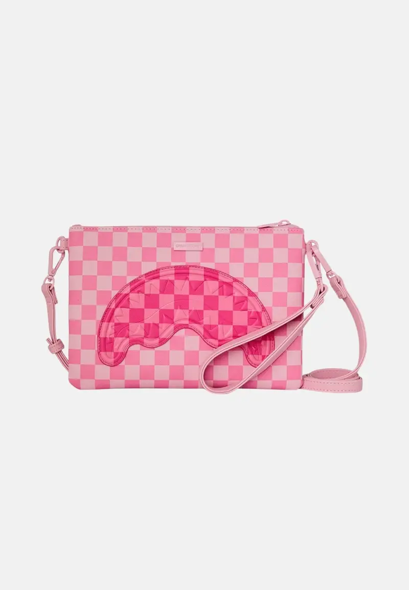 Pochette Pink Sharks In Paris Patch rosa da donna