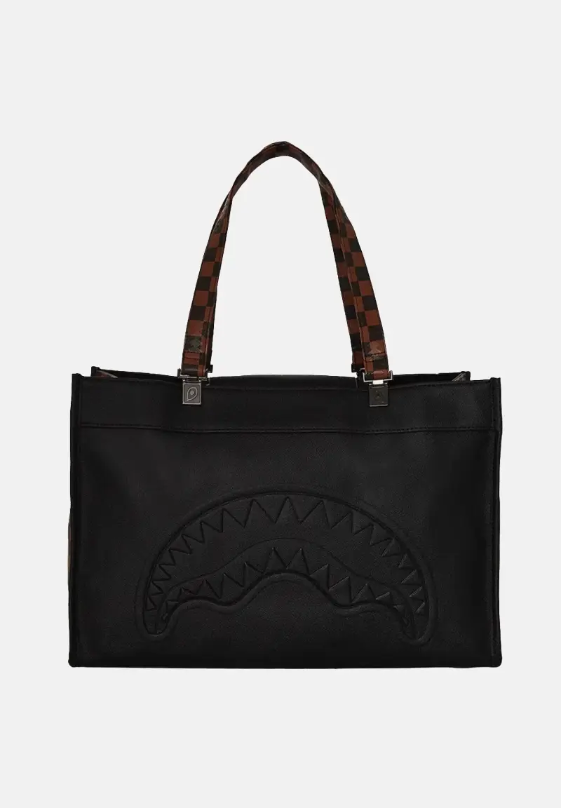 Shopper Dose Of Check Deux Tortuga nera da donna miniatura 3