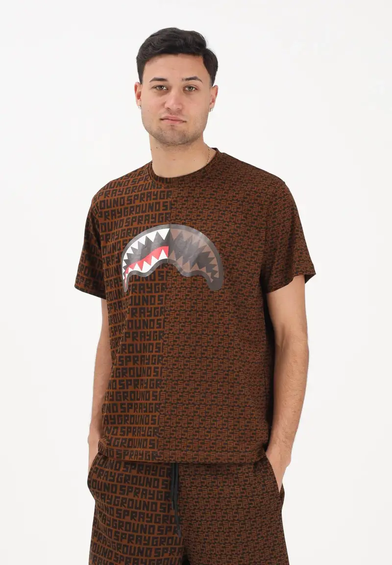 SPRAYGROUND T-shirt Uomo Marrone 4319617 miniatura 2