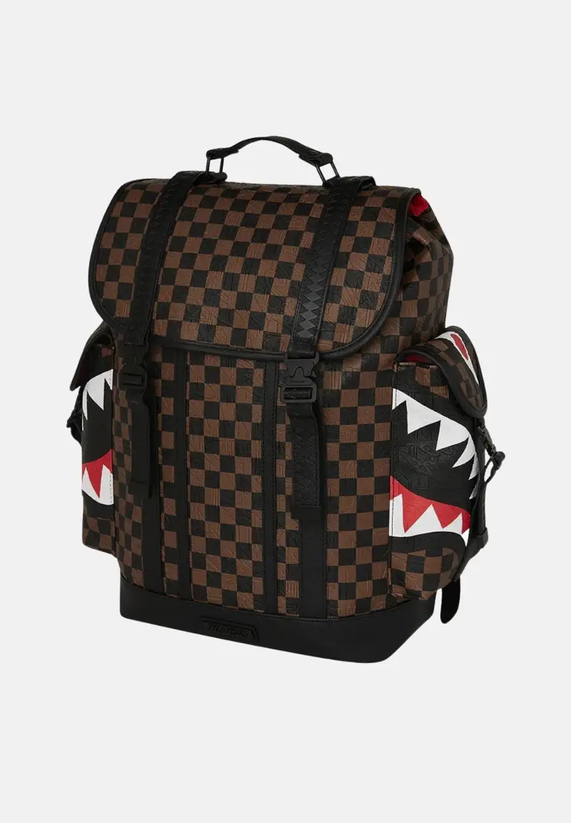 Zaino CHECK 2 EMBOSS MONTE CARLO BACKPACK marrone per uomo e donna miniatura 2