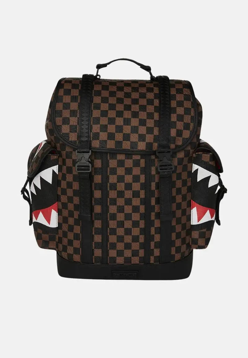 Zaino CHECK 2 EMBOSS MONTE CARLO BACKPACK marrone per uomo e donna