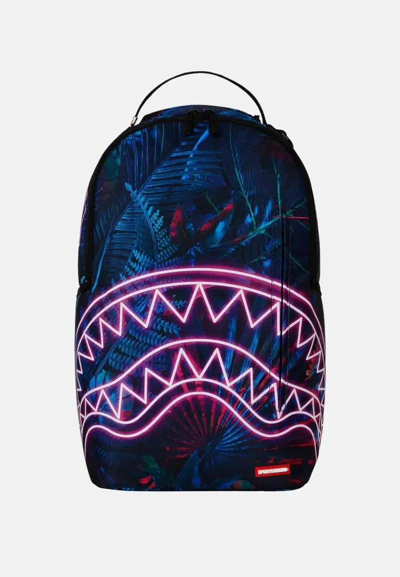 Sprayground Zaino magenta Neon Jungle DLXR blu per uomo e donna