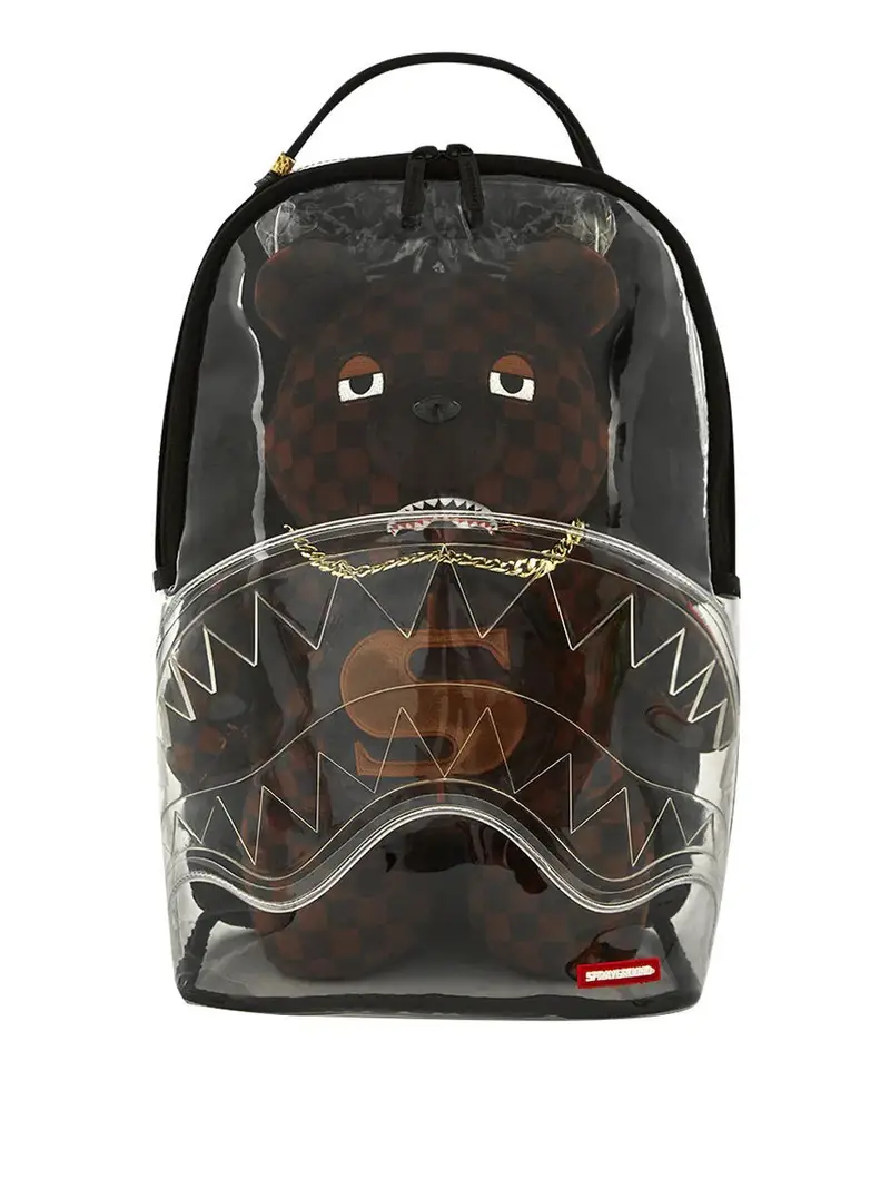 zaino sprayground clear bear unisex - multicolore