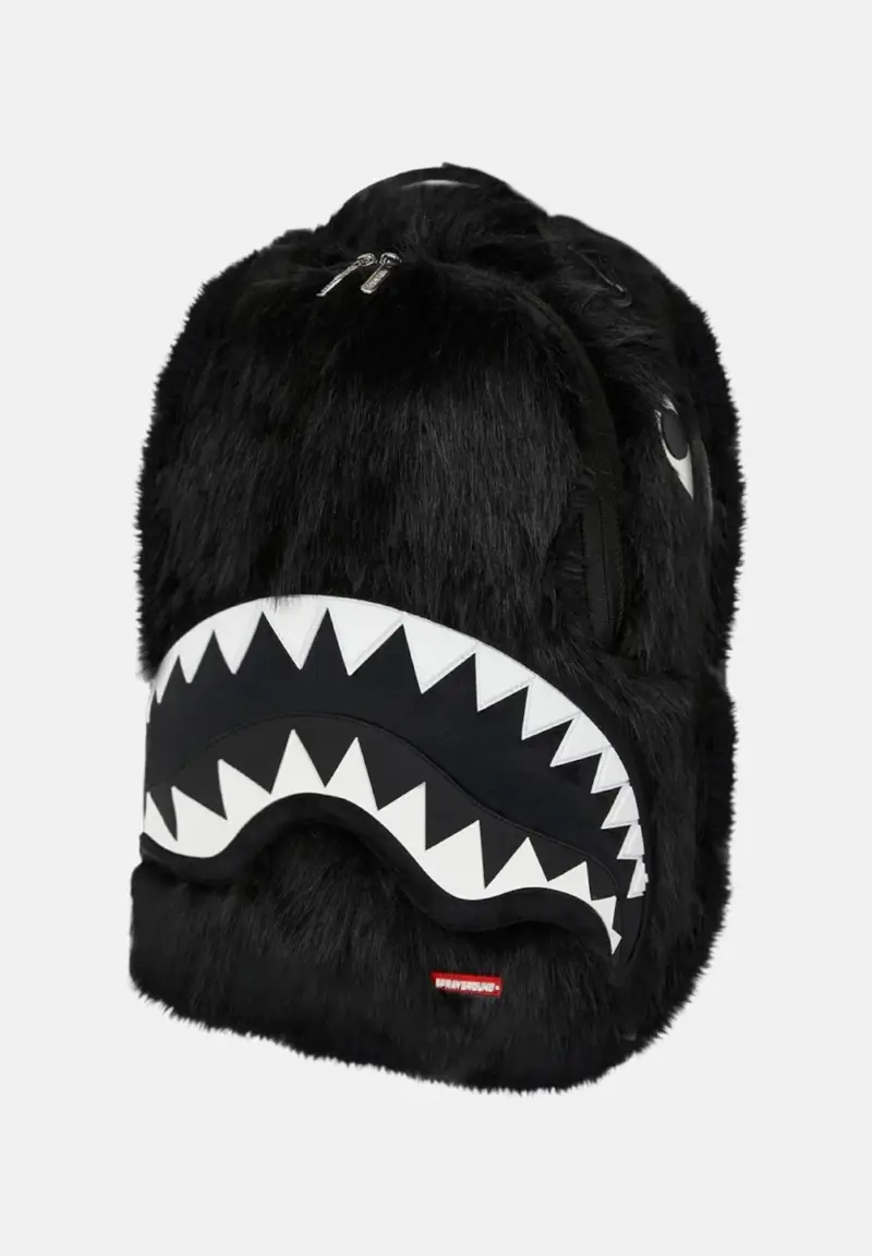 Zaino Sprayground Fur Cray nero per uomo e donna miniatura 2