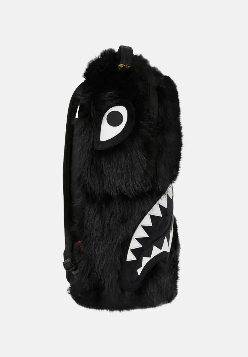 Zaino Sprayground Fur Cray nero per uomo e donna miniatura 3