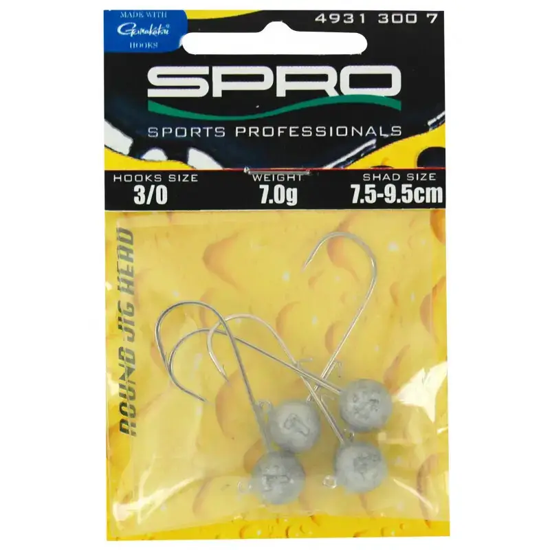 Testa di piombo Spro Round Jighead - Jig 22 - 3,3 cm (x4)