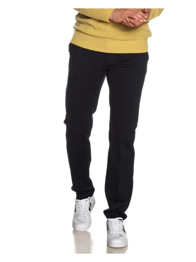 pantalone nesta in jersey di cotone blu