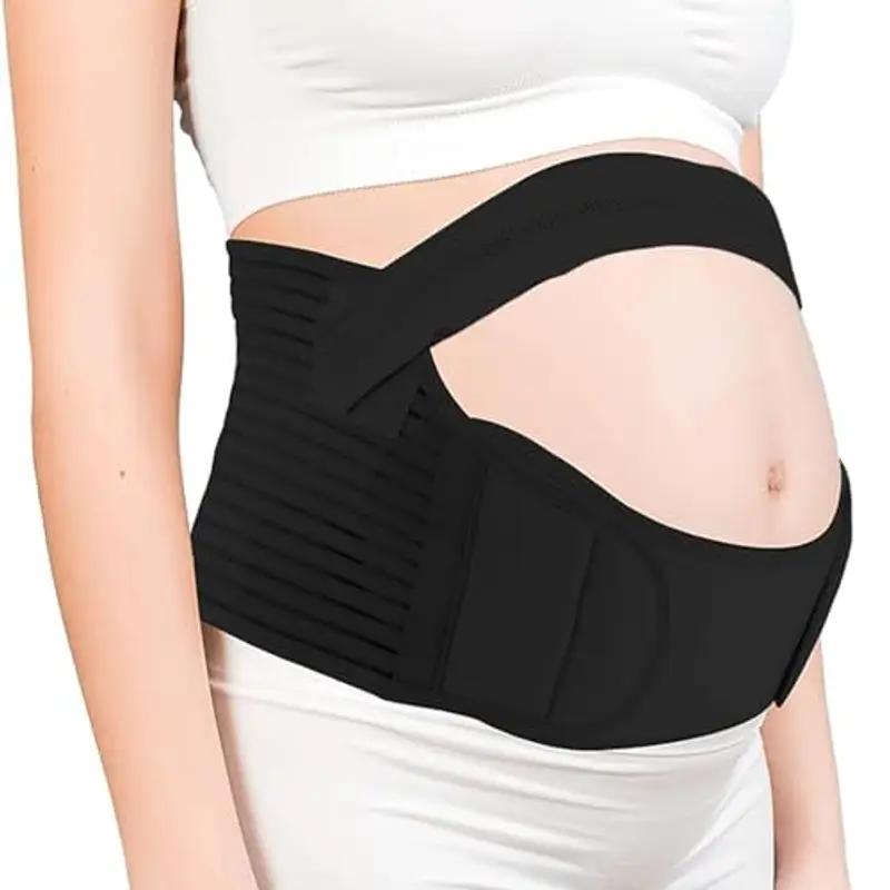SRLWMYI Fascia Gravidanza Post Parto Pancera Nera