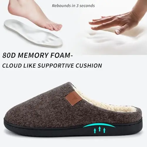 SROTRAS Pantofole Uomo Marrone 2970116 miniatura 3