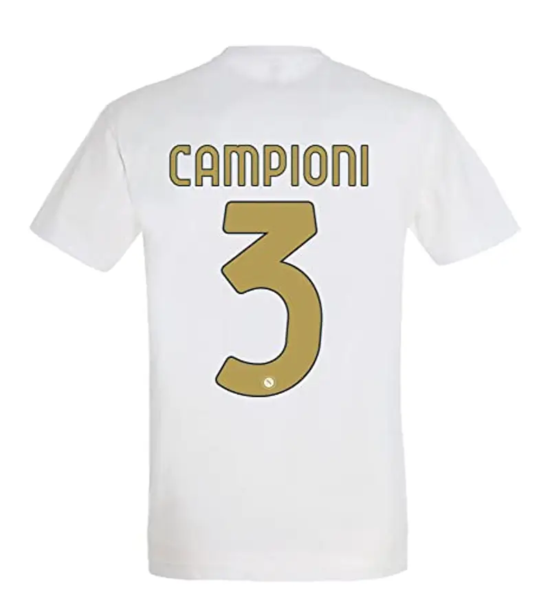 SSC NAPOLI T-Shirt CELEBRATIVA Campioni d'Italia 22/23, Adulto, 3XL, Bianco miniatura 2