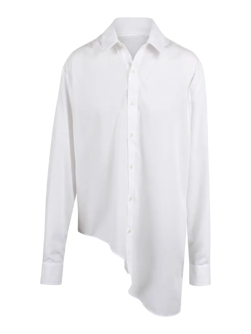 Camicia Asimmetrica Bianco