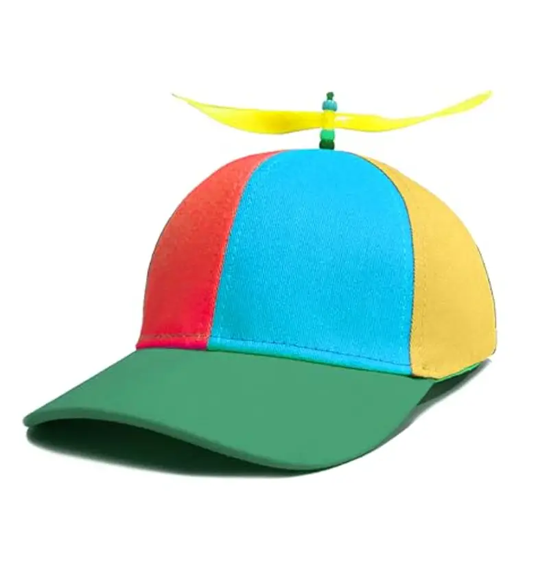 SSKHE Cappello a elica colorato,Cappello a elicottero,Cappello da baseball,Elica Secchio cap Blocco ColoreLibellula Perline Estate Cappellino per adulti e bambini,Taglia regolabile
