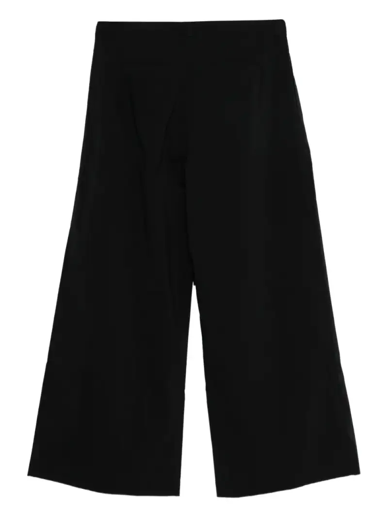 St Agni Pantaloni culotte nero in cotone miniatura 2