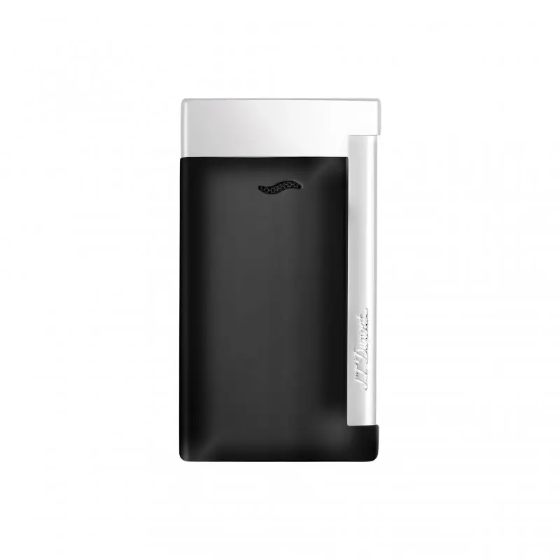 Accendino Laccato - Accendino Laccato Nero E Cromato - St Dupont