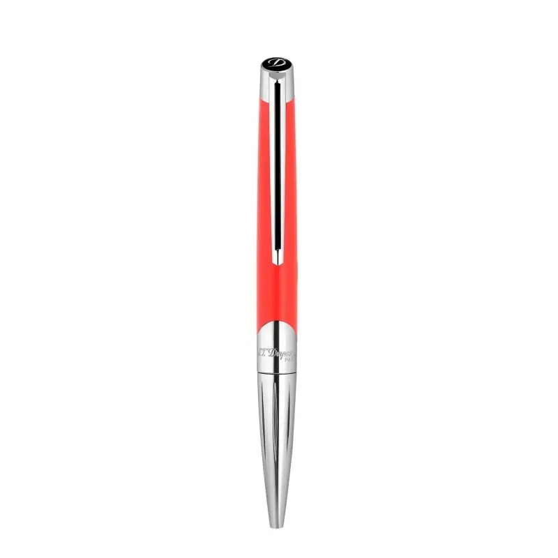 Penna A Sfera Défi Millenium Argento E Rosso Opaco - St Dupont