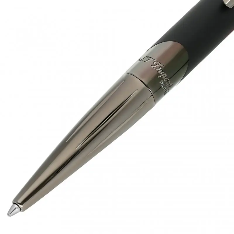 Penna A Sfera Défi Millennium Gun Metal Nero Opaco - St Dupont miniatura 2