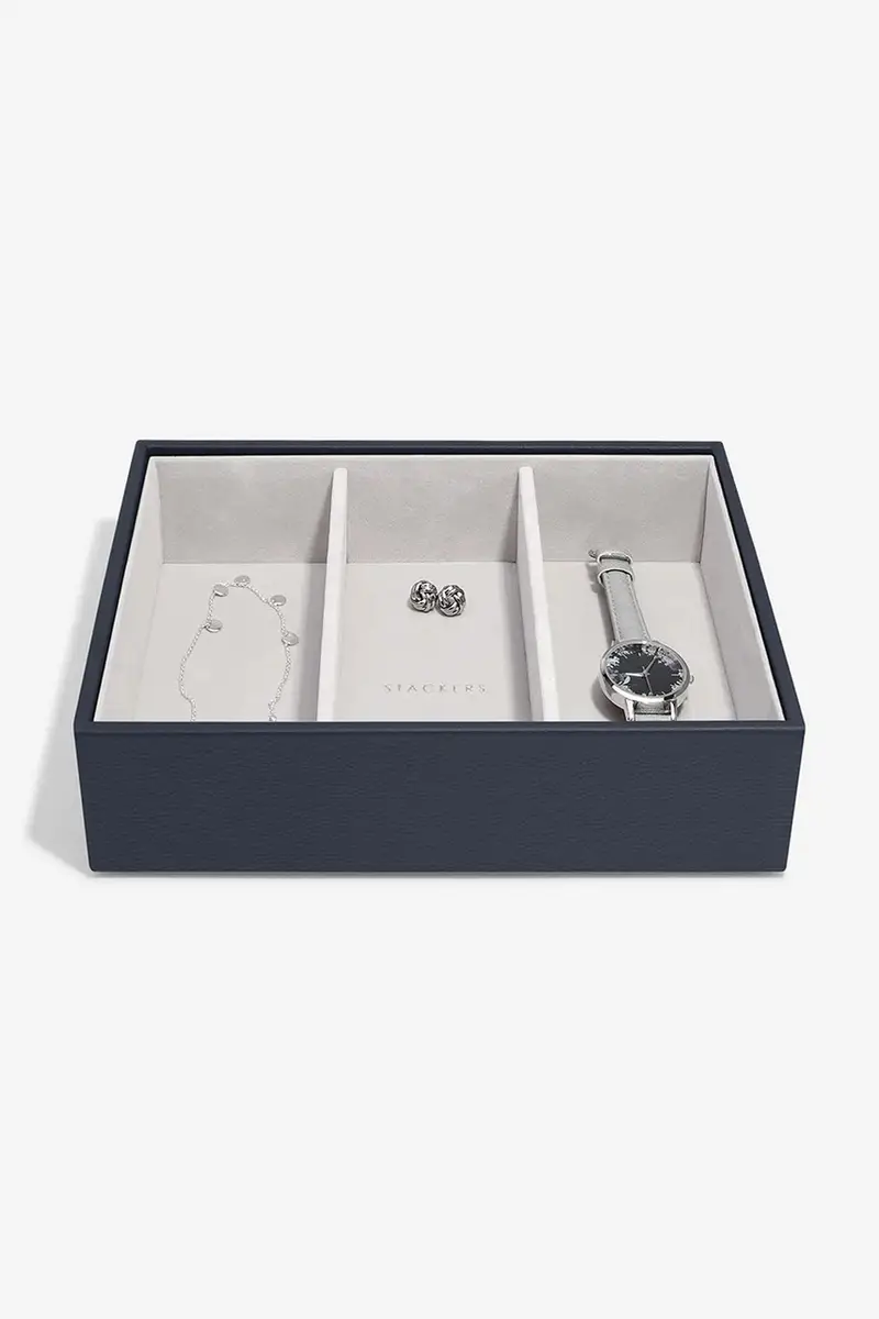 cofanetto per gioielli 0 colore blu navy 0 miniatura 4