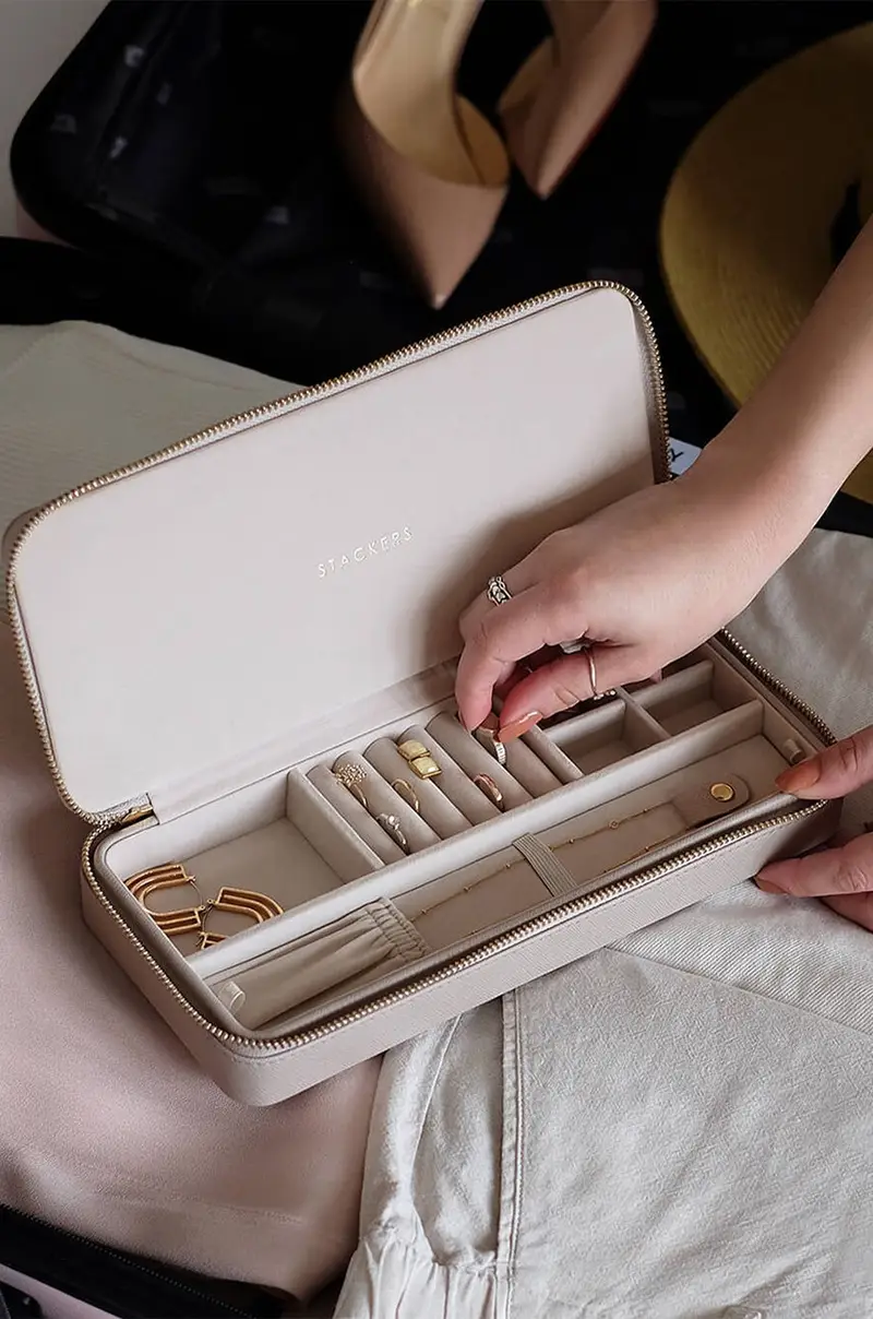 scatola da viaggio per bigioteria Grigio miniatura 3