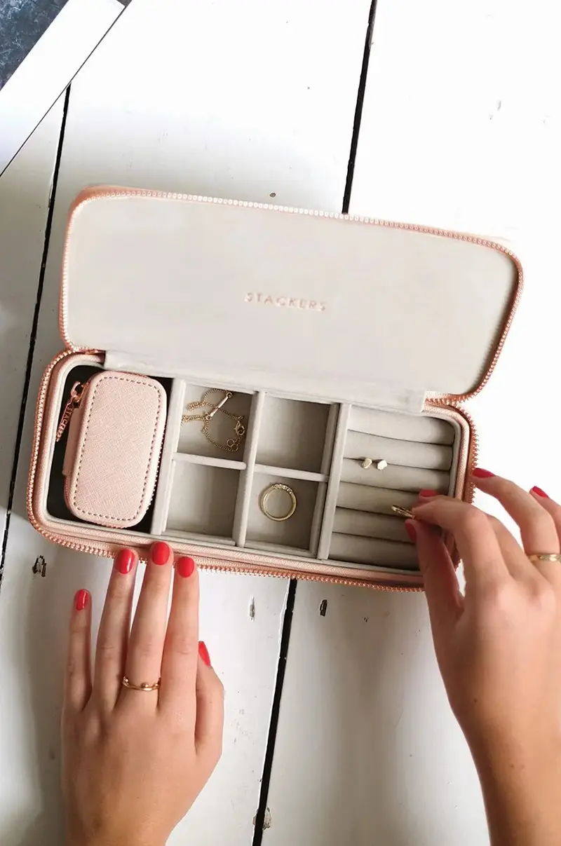 scatola da viaggio per bigioteria Rosa miniatura 5