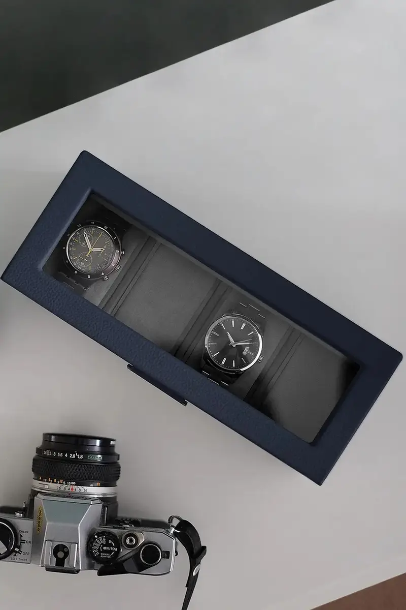 scatola per orologi Blu navy miniatura 3