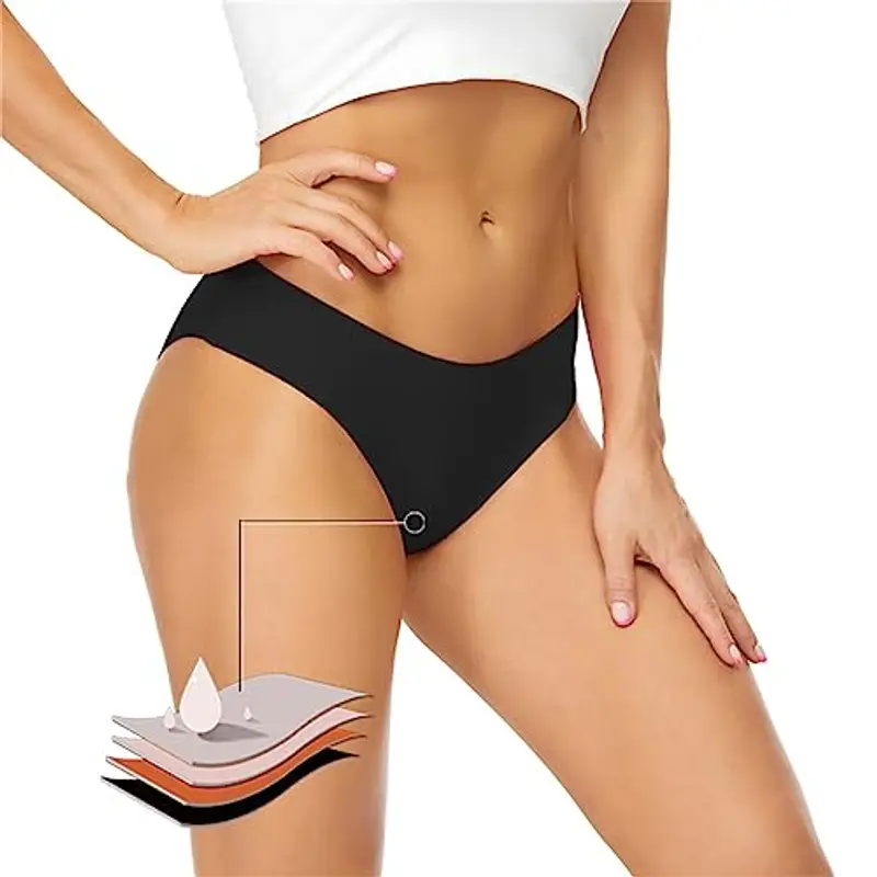 Stafeny Costume da Bagno mestruale a Prova di perdite con Fondo Bikini, Costume da Bagno con Mutandine da Bagno Bikini