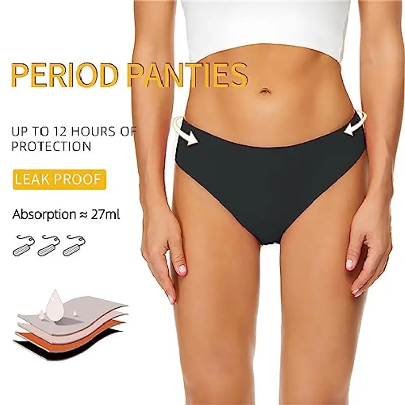 Stafeny Costume da Bagno mestruale a Prova di perdite con Fondo Bikini, Costume da Bagno con Mutandine da Bagno Bikini miniatura 2