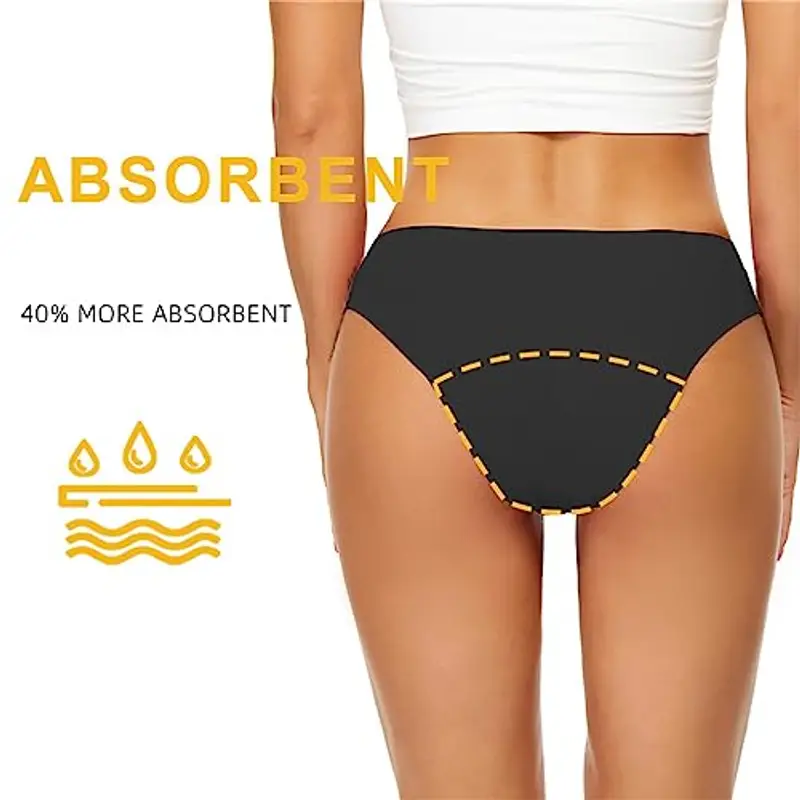 Stafeny Costume da Bagno mestruale a Prova di perdite con Fondo Bikini, Costume da Bagno con Mutandine da Bagno Bikini miniatura 3