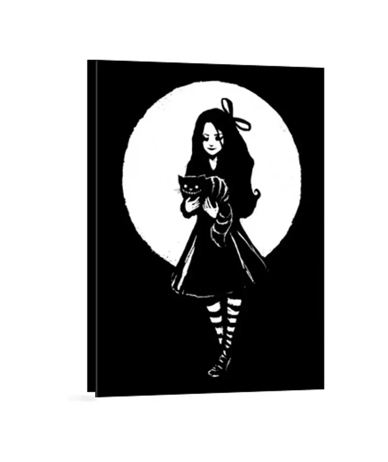 Stampa Su Tela Verticale 3:4 alice scuro