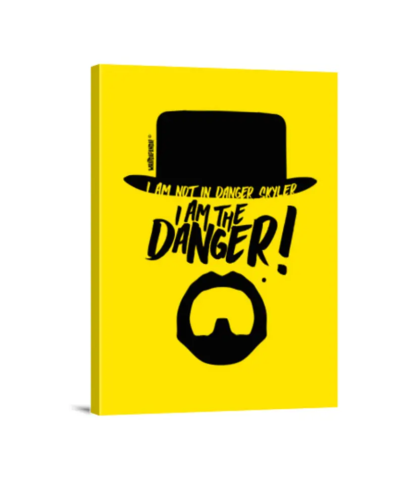 Stampa Su Tela Verticale 3: 4 breaking male - io sono il pericolo