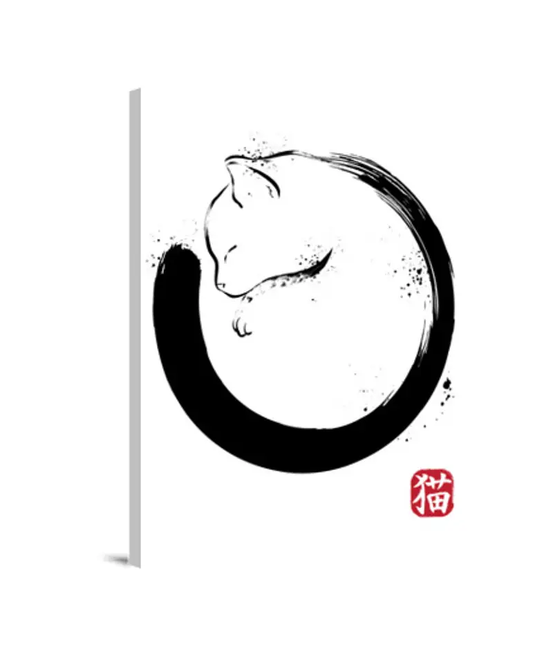 Stampa Su Tela Verticale 3:4 cerchio purrfect