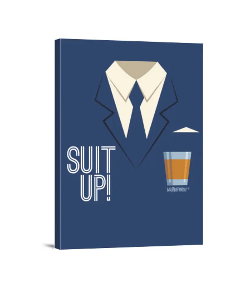 Stampa Su Tela Verticale 3: 4 how i met your mother - suit up