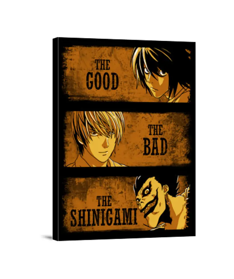 Stampa Su Tela Verticale 3:4 il buono, il brutto e il shinigami