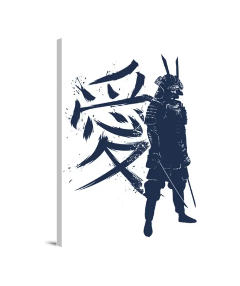 Stampa Su Tela Verticale 3:4 kanji samurai