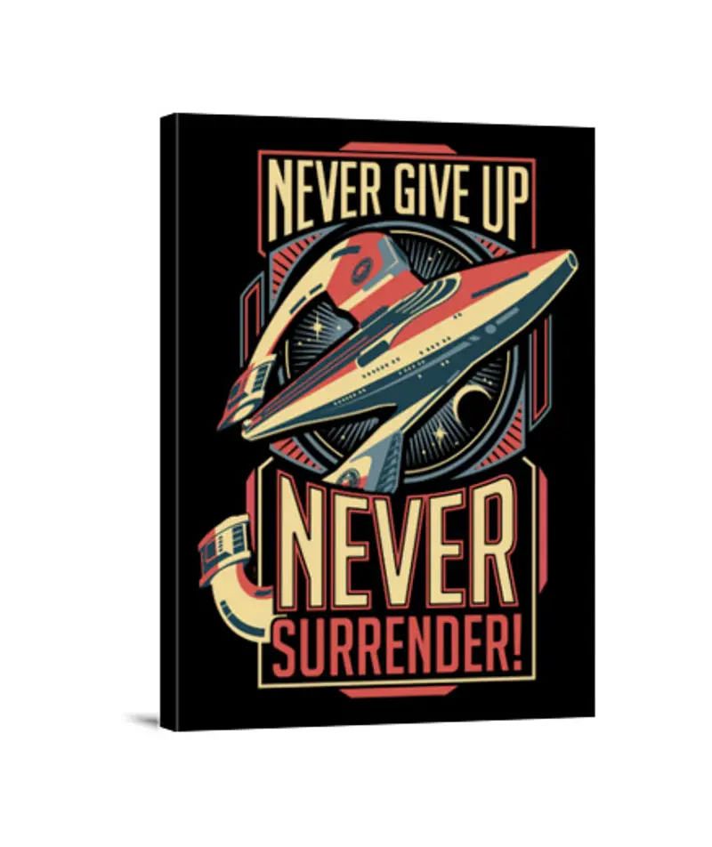 Stampa Su Tela Verticale 3:4 never arrendersi