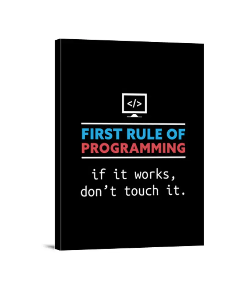 Stampa Su Tela Verticale 3: 4 regalo di programmazione divertente per