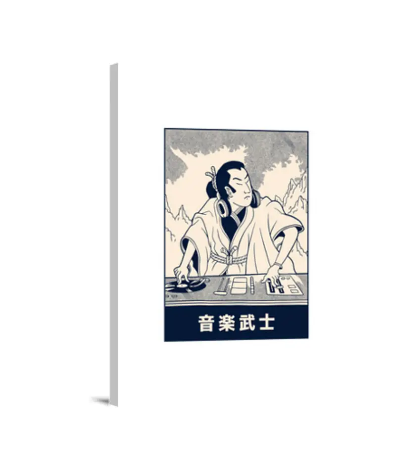 Stampa Su Tela Verticale 3: 4 samurai dj