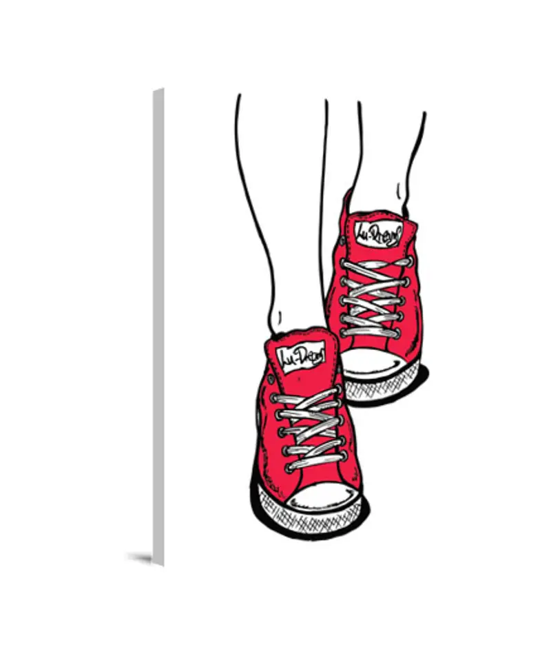Stampa Su Tela Verticale 3:4 scarpe rosse