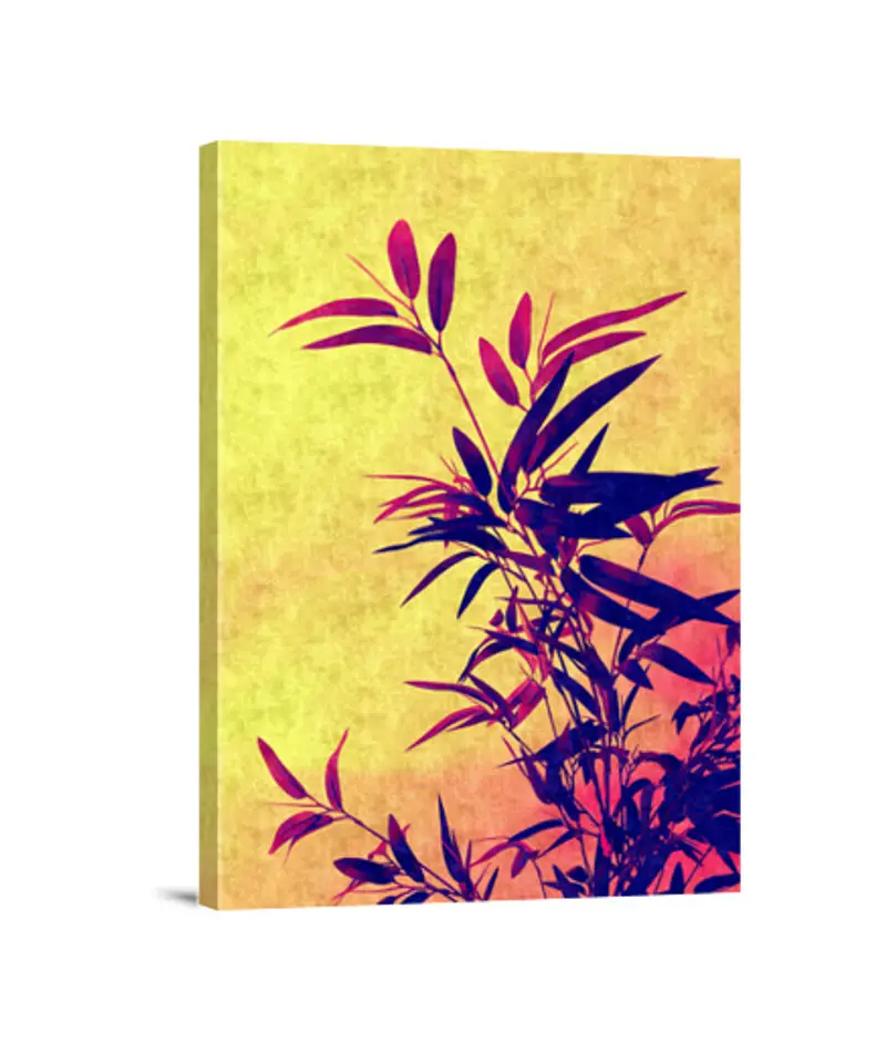 Stampa Su Tela Verticale 3: 4 tramonto bambù