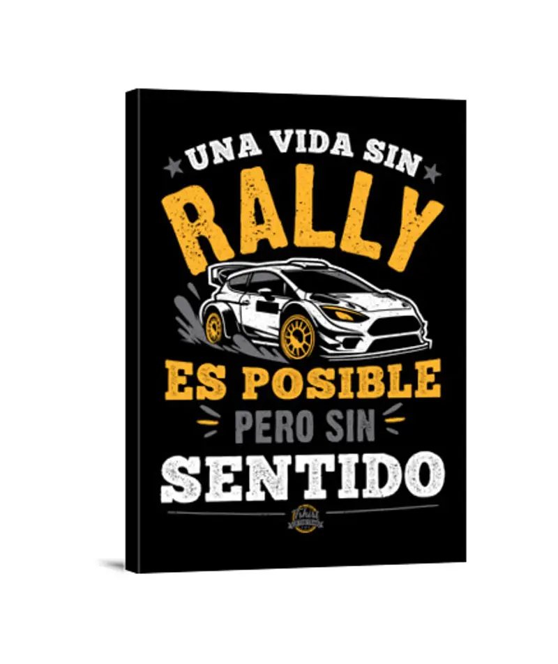 Stampa Su Tela Verticale 3:4 una vita senza un rally è possibile, ma gara automobilistiche senza sim racing