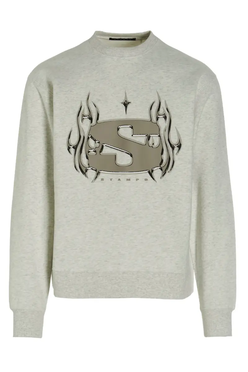 Felpa Chrome Flame Grigio