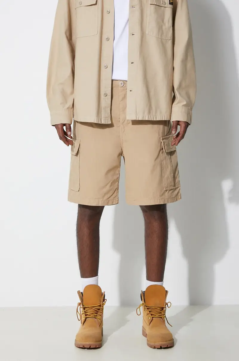 pantaloncini in cotone Cargo colore beige SS2402649