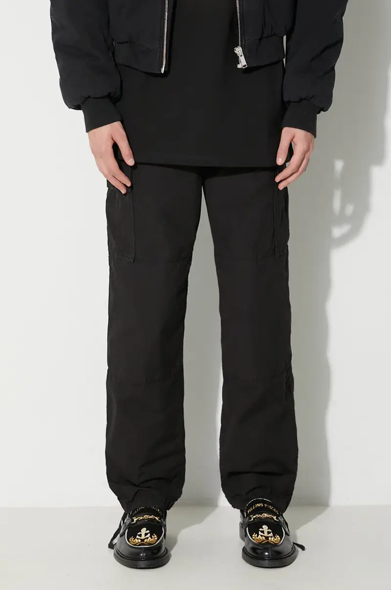 pantaloni in cotone Nero