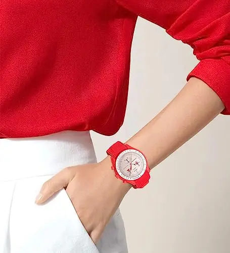 Stanchev Cinturino in silicone senza spazi per Omega x Swatch MoonSwatch Watch, cinturino di ricambio per orologio miniatura 3