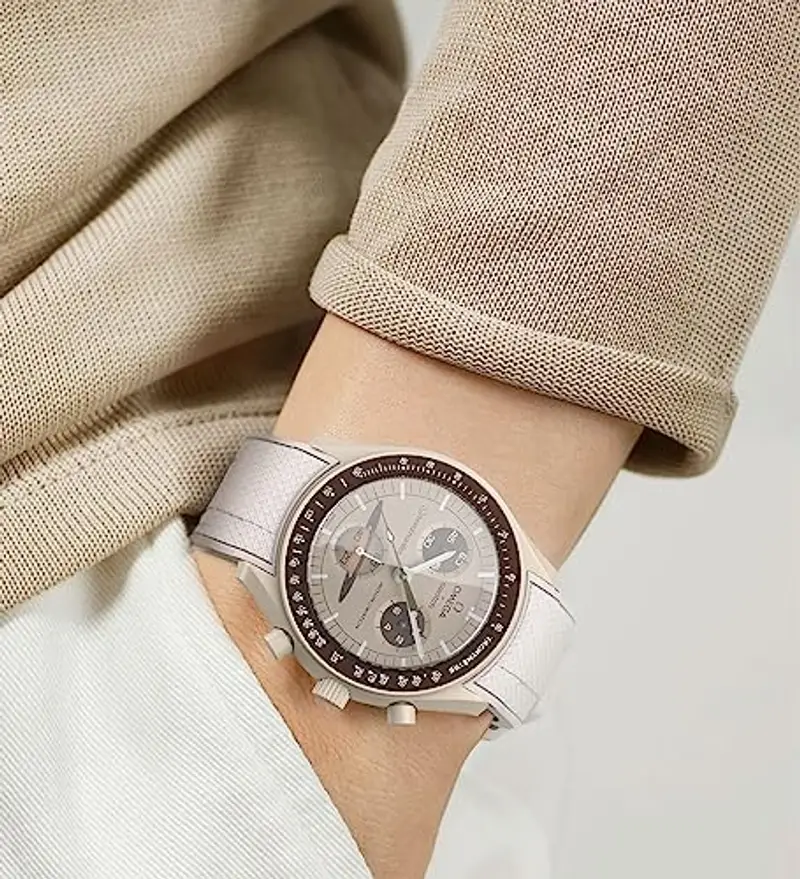 Stanchev Cinturino in silicone senza spazi per Omega x Swatch MoonSwatch Watch, cinturino di ricambio per orologio Omega x Swatch MoonSwatch Speedmaster da 20mm (Nero) miniatura 3